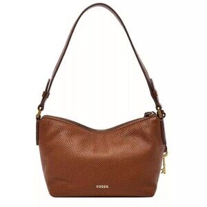 New Fossil Julianna Mini Hobo Leather Medium Brown